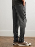 120% - Straight-Leg Stretch Linen and Cotton-Blend Sweatpants - Gray