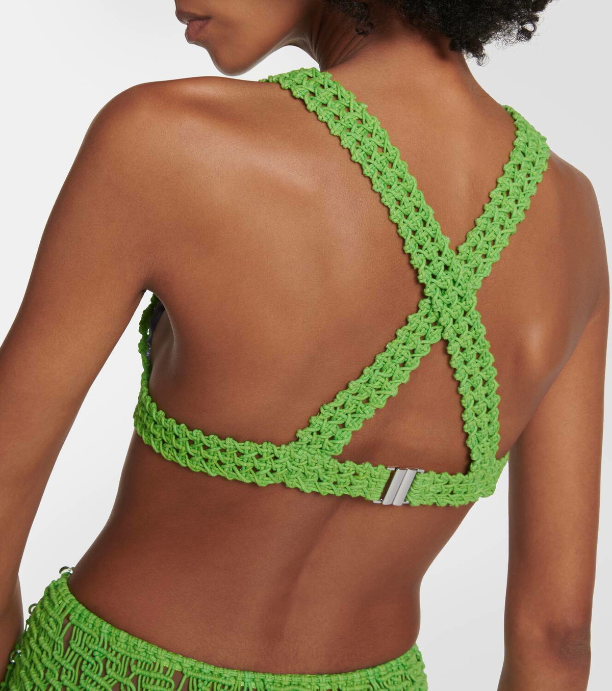 Roberta Einer Element crochet cotton bralette