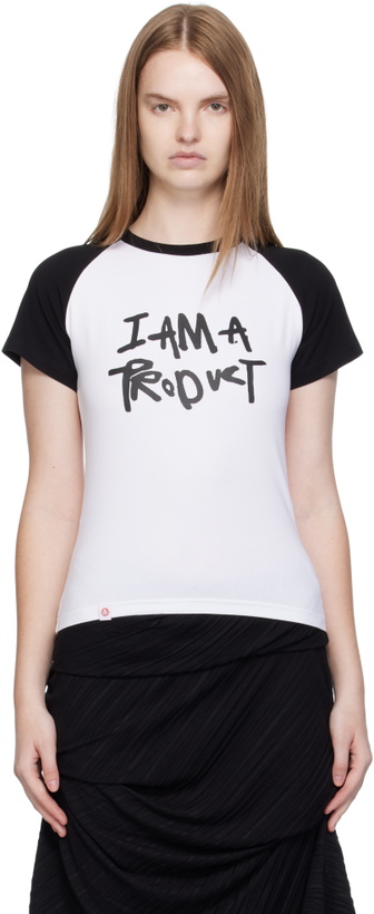 Photo: Charles Jeffrey LOVERBOY White Graphic Baby Raglan T-shirt