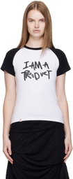 Charles Jeffrey LOVERBOY White Graphic Baby Raglan T-shirt