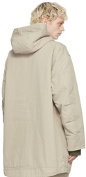 Acne Studios Beige Organic Cotton Coat