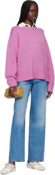 Guest in Residence Purple Cozy Crew Sweater