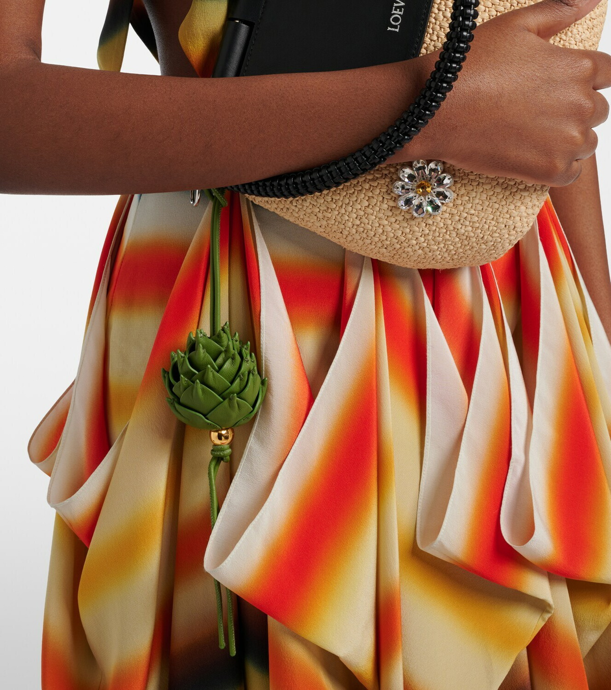 Loewe Artichoke leather bag charm