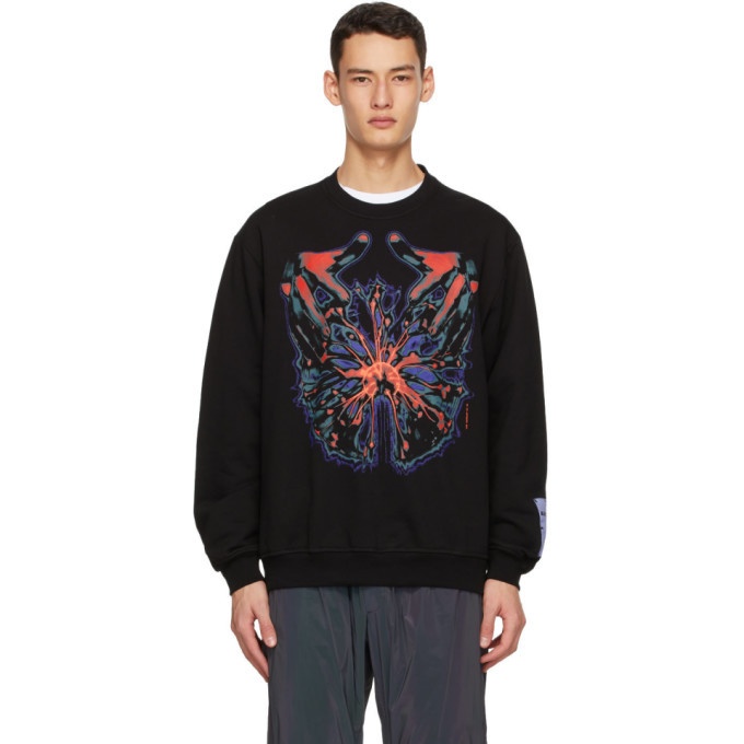 Photo: MCQ Black and Multicolor Relaxed Sweatshirt