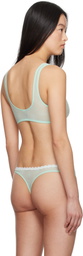 Yasmine Eslami Green Tamara Bralette