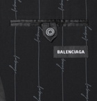 Balenciaga - Logo-Print Twill Suit Jacket - Black