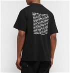 Vetements - Printed Cotton-Jersey T-Shirt - Black