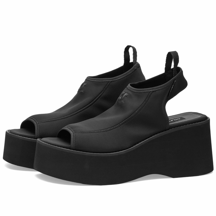 Photo: Courrèges Women's Scuba Wave Sandals in Black