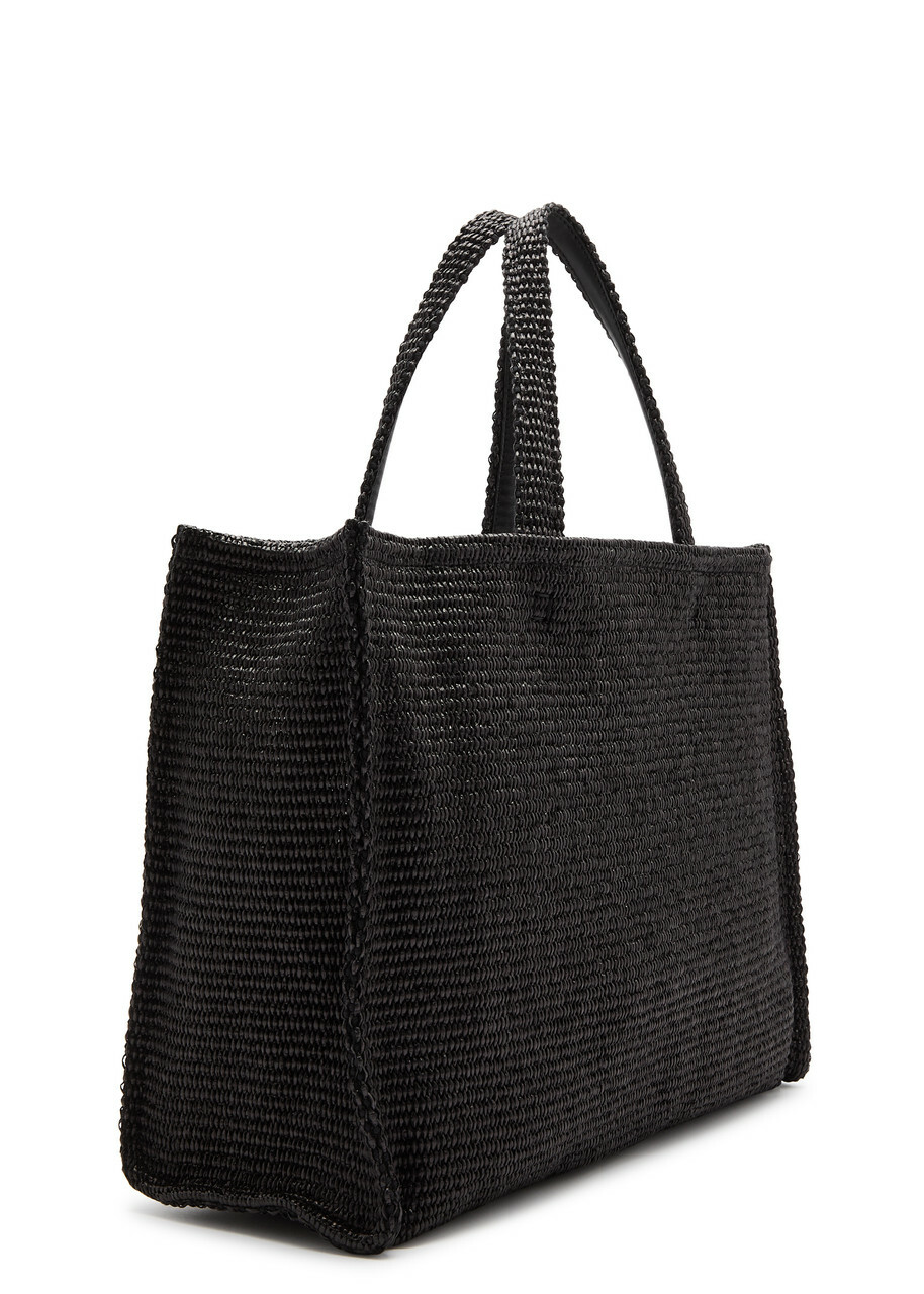 Givenchy G-Tote Medium Raffia Tote - Black And White - One Size