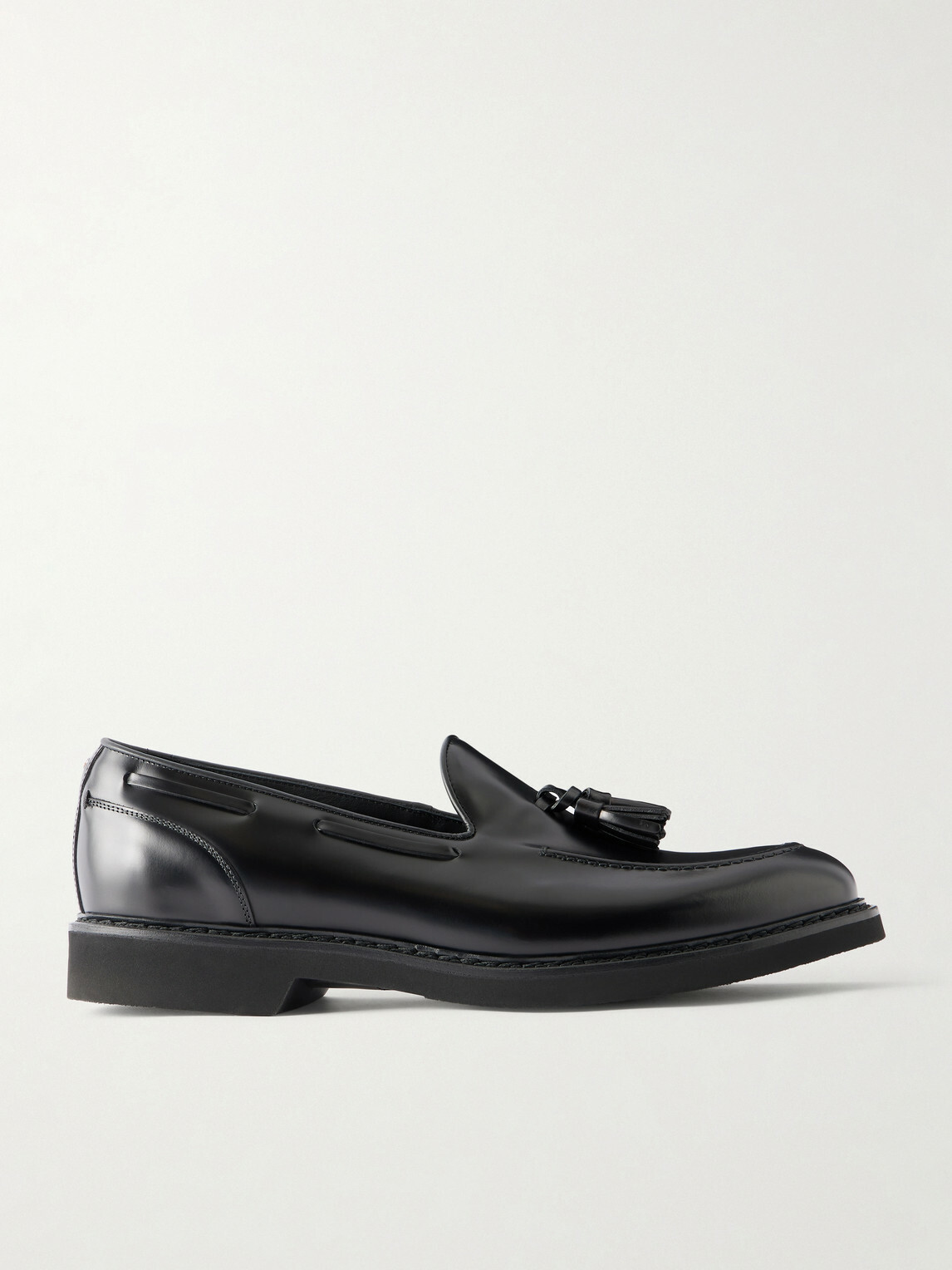Canali - Tasseled Leather Loafers - Black