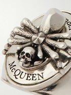 Alexander McQueen - Spider Skull Burnished Silver-Tone Ring - Silver