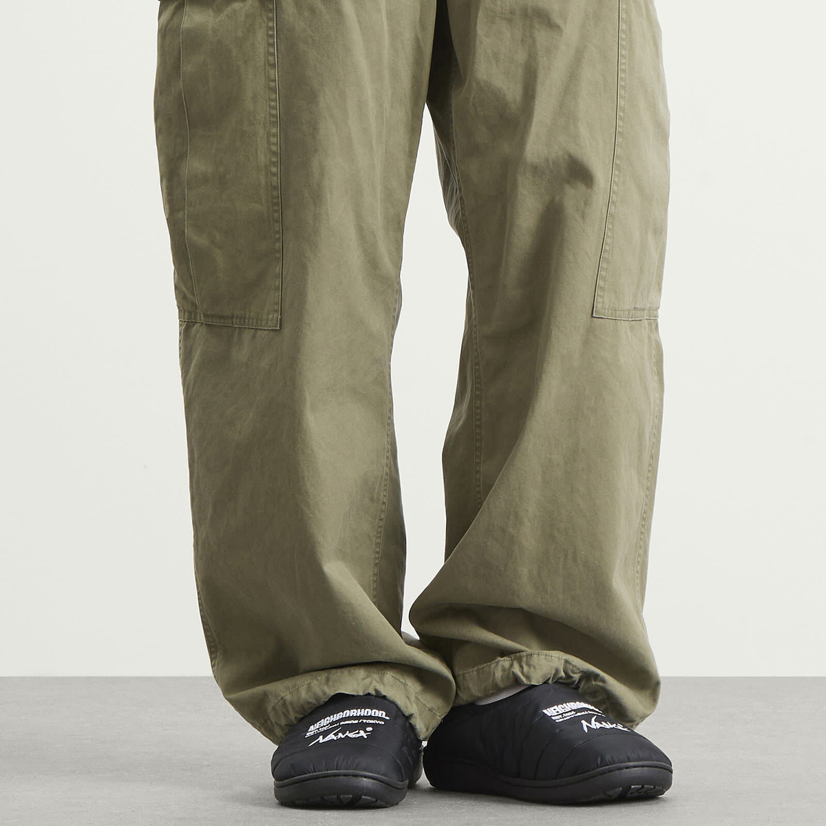 Neighborhood Men's x Nanga x Subu . Vamp Slippers in Black