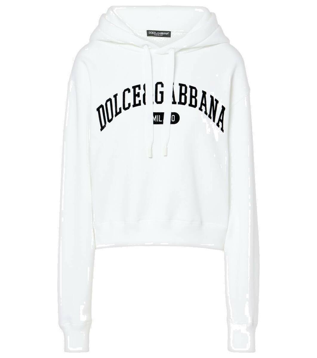 【Dolce&Gabbana】スウェット フーディ コットン ホワイト Dolce&Gabbana】スウェット フーディ コットン ホワイト