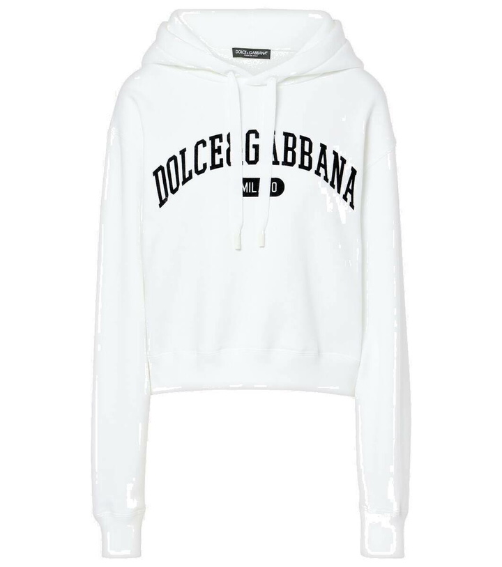 Photo: Dolce&Gabbana Logo cotton hoodie