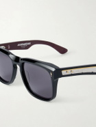 Jacques Marie Mage - Wesley Square-Frame Acetate Sunglasses - Black