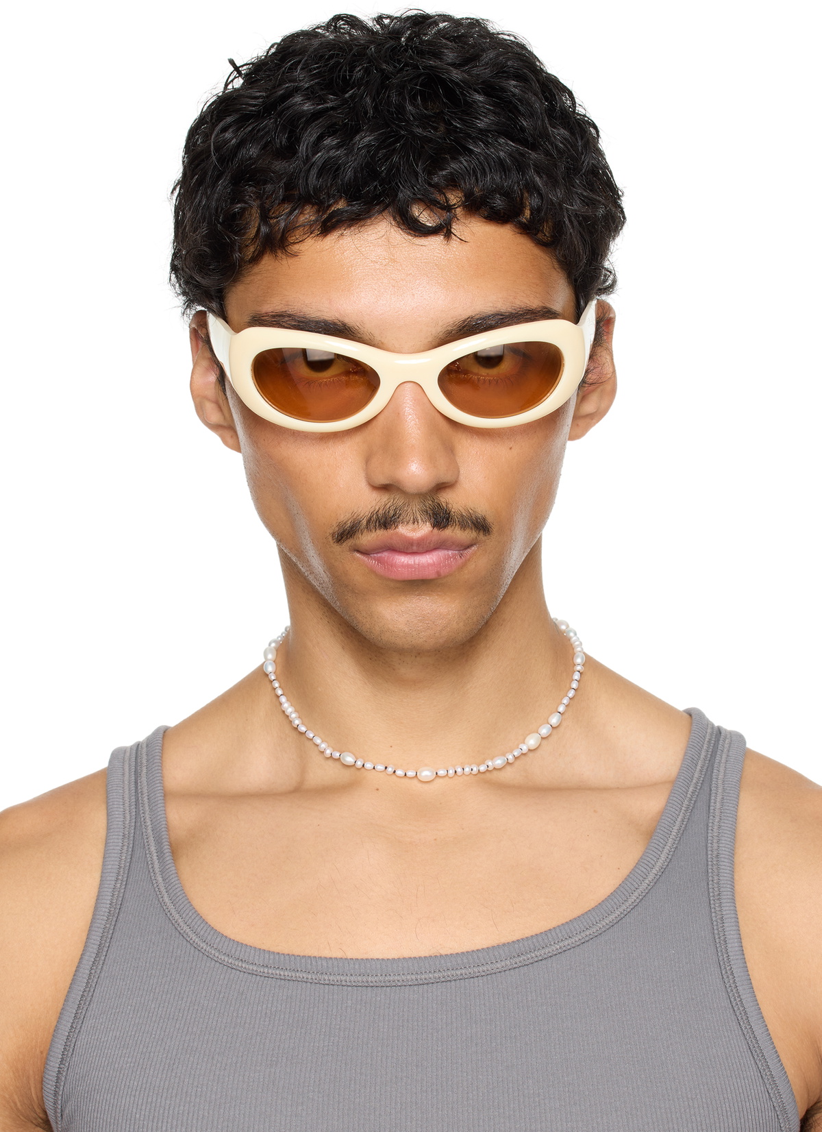 Port Tanger SSENSE Exclusive Beige Khilna Sunglasses