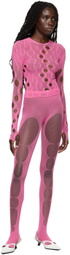 Rui Pink Mesh Crewneck