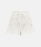 Dorothee Schumacher - Generous Gaze lace high-rise cotton shorts