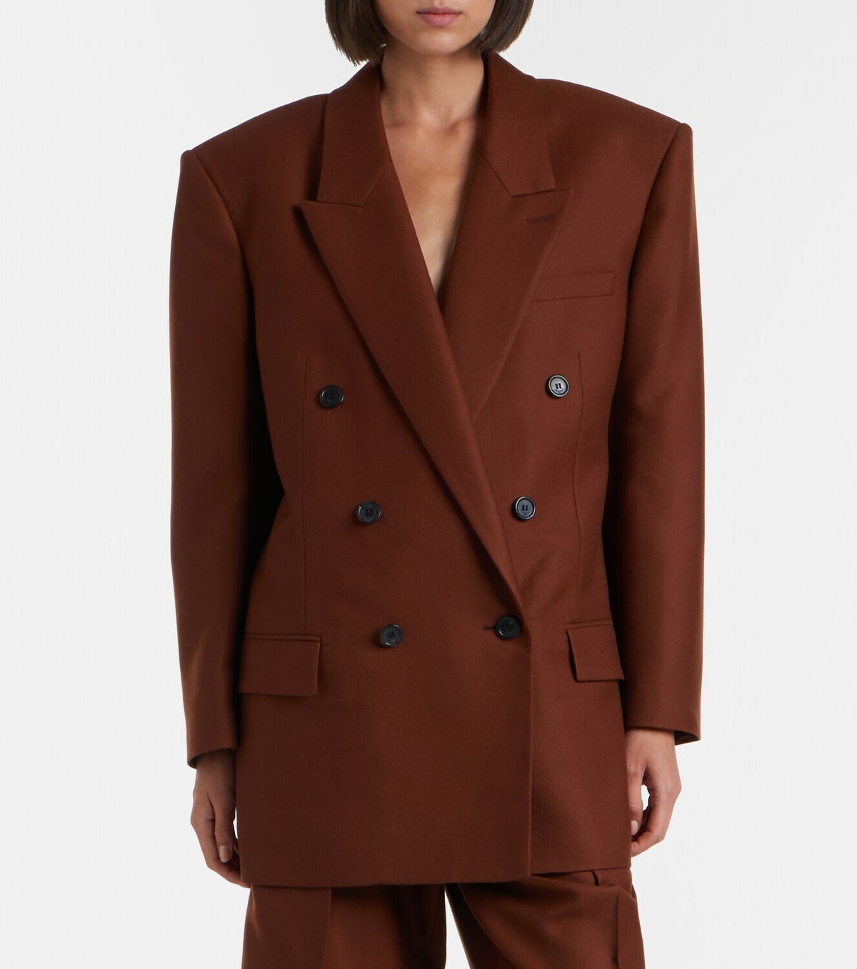 Saint Laurent Double-breasted cashmere blazer