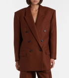 Saint Laurent Double-breasted cashmere blazer