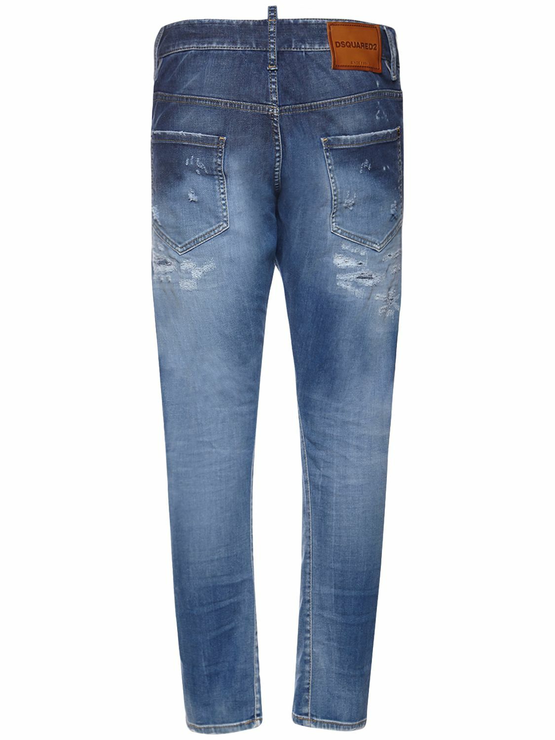 DSQUARED2 Sexy Twist Cotton Denim Jeans Dsquared2