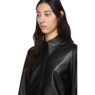 Nanushka Black Vegan Leather Noelle Shirt