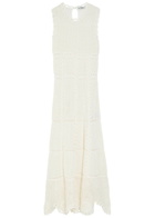 Erdem Scalloped Crochet Cotton Maxi Dress Ivory