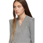 Stella McCartney Grey Wide Shoulder Sweater