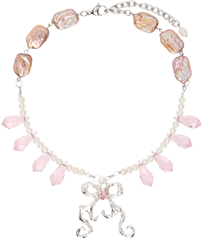 Photo: Harlot Hands White & Pink Caroline Necklace