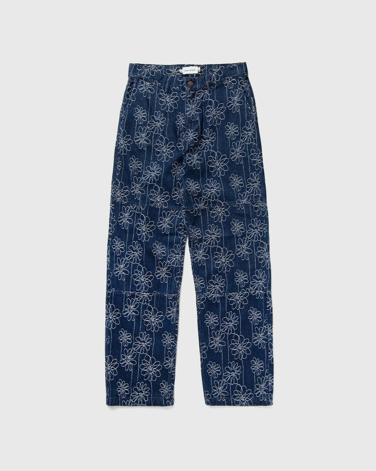 Honor The Gift FLOWER JACQUARD PANT Blue Mens Casual Pant