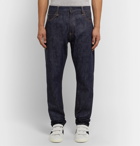 Moncler Genius - 7 Moncler Fragment Embroidered Selvedge Denim Jeans - Blue