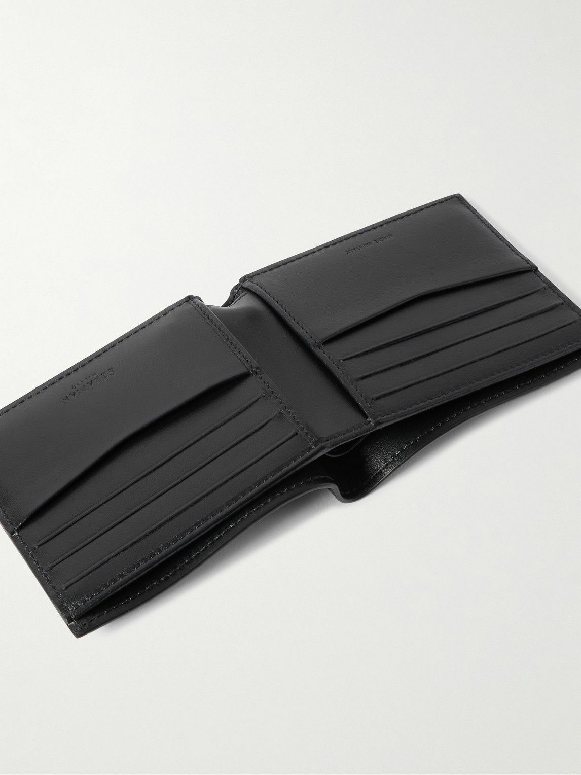 Serapian - Leather and Stepan Coated-Canvas Billfold Wallet