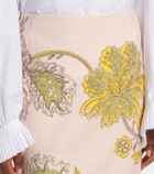 La DoubleJ Printed cotton midi skirt