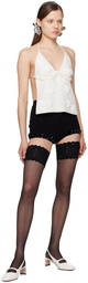 SHUSHU/TONG Black Sequinned Shorts