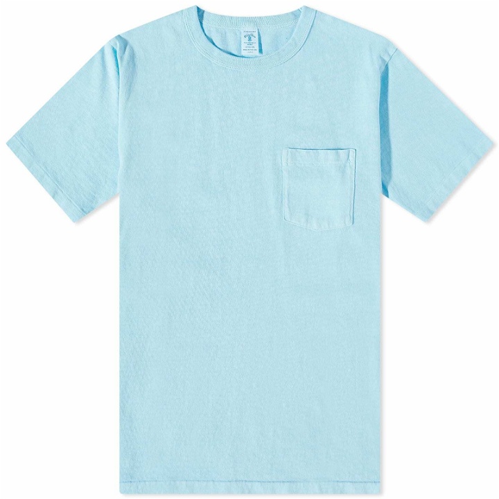 Photo: Velva Sheen Men's Pigment Dyed Pocket T-Shirt in Rain
