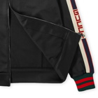 Gucci Men's Taped Logo Track Jacket in Black
