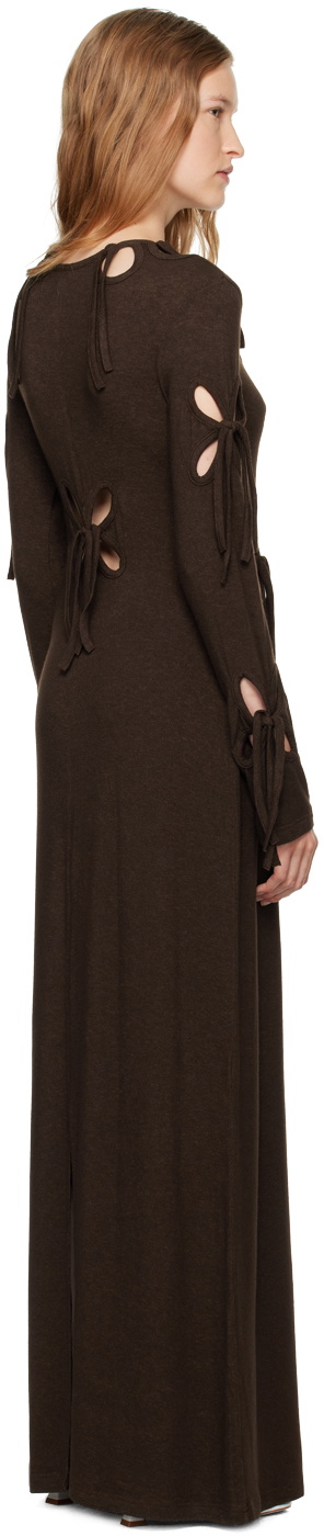 J.Kim Brown Petal Maxi Dress