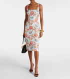 Etro Floral jacquard midi dress