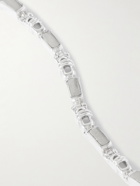 Peyote Bird - Silver Pyrite Bracelet
