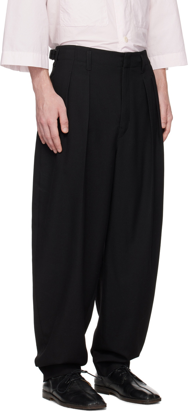 Black Pleated Trousers main image 1