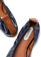 Lanvin Patent Leather Ballet Flats Blue