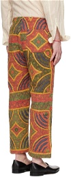 Karu Research Yellow & Green Drawstring Trousers