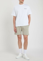 Mki Miyuki Zoku Uniform Logo-print Cotton-blend Shorts Dark Grey