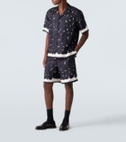 Givenchy Floral silk twill shorts