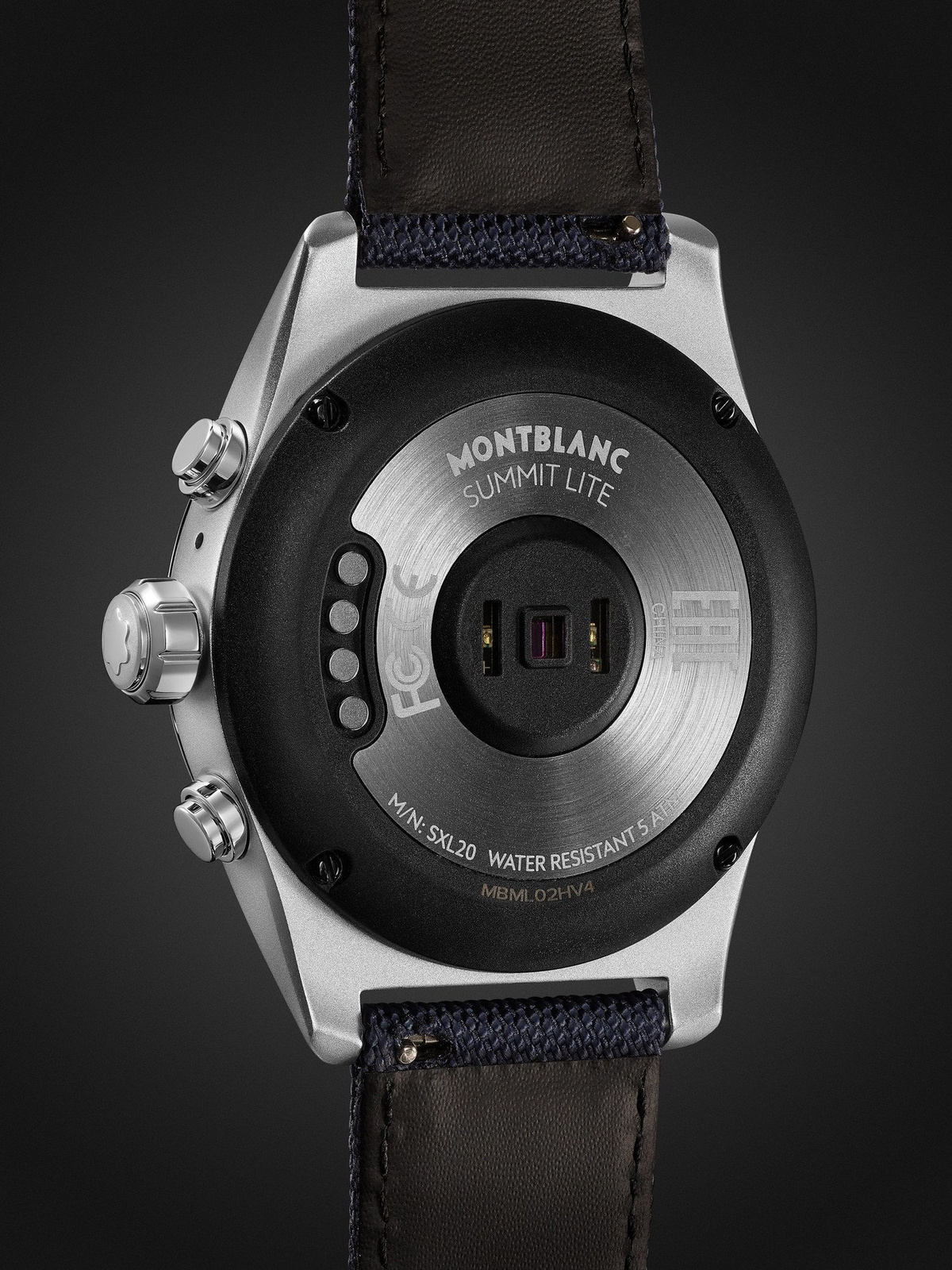 MONTBLANC - Summit Lite 43mm Aluminium and Nylon Smart Watch, Ref. No. 128411
