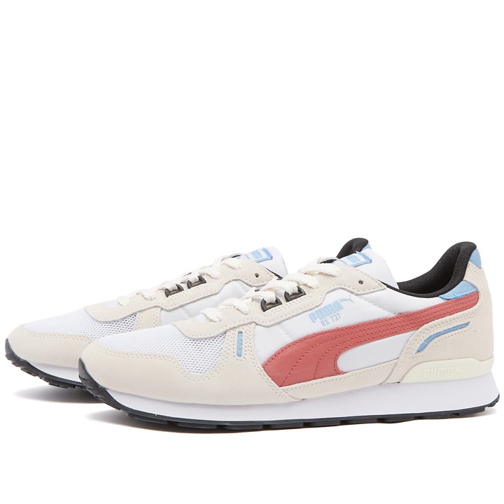 Photo: Puma Men's RX 737 Sneakers in White/Pristine