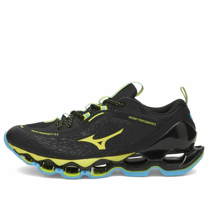 Photo: Mizuno Men's x VRUNK Wave Prophecy 13.2 Sneaker in Black/Swim Cap
