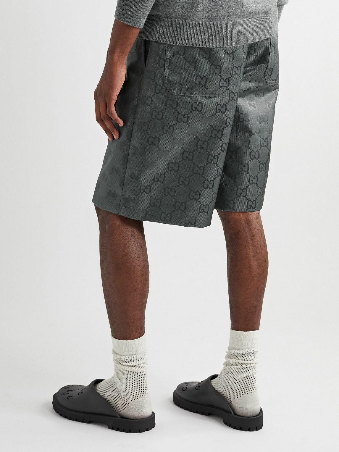 GUCCI - Off the Grid Wide-Leg Logo-Jacquard ECONYL Drawstring