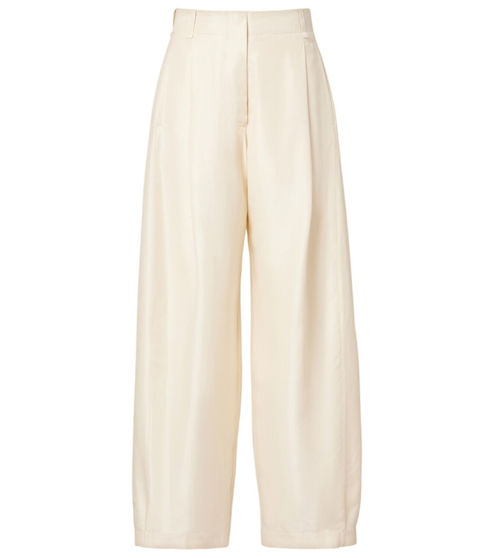 Photo: The Row Kolina silk wide-leg pants