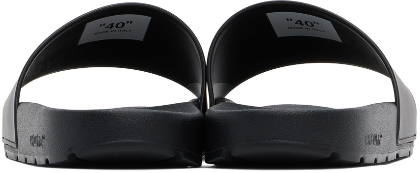 Off-White Black Bookish Pool Slides